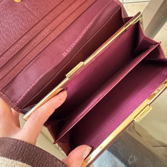 Burberry Vintage Burgundy Long Wallet - Picture 11 of 12